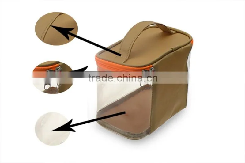 Unique Customized Transparent PVC Plastic Cosmetic Bag with Zipper