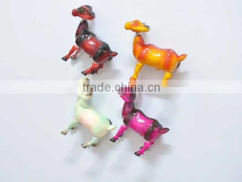 4 inch New Design Goat Magnets for Fridge, Plastic Fridge Magnets for Tourism