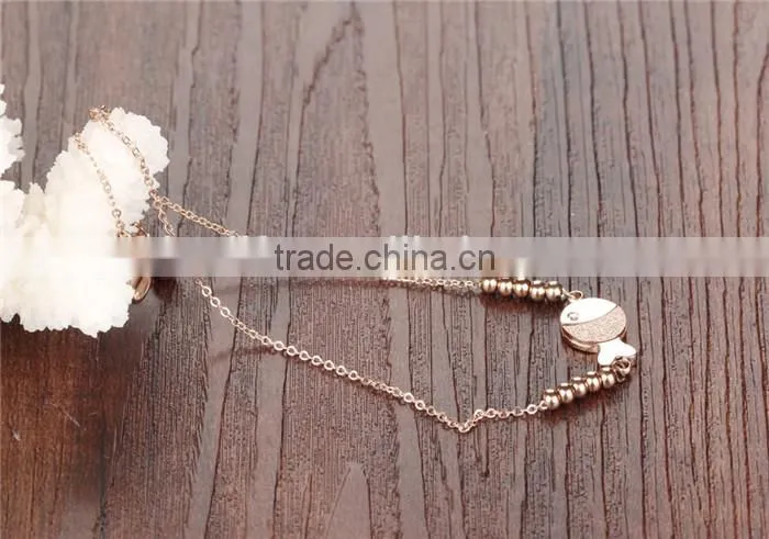 jewellery fashionable 316L stainless steel style fish charm sexy slave anklet chain