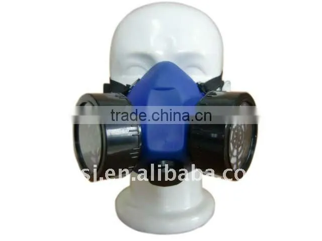 2016 filter respirator TPR gas mask half face gas mask chemical gas mask OEM TPR gas mask single cartridge respirator supplier