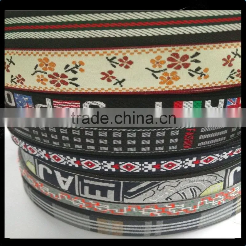 Factory direct customized wholesale woven jacquard ribbon for sale