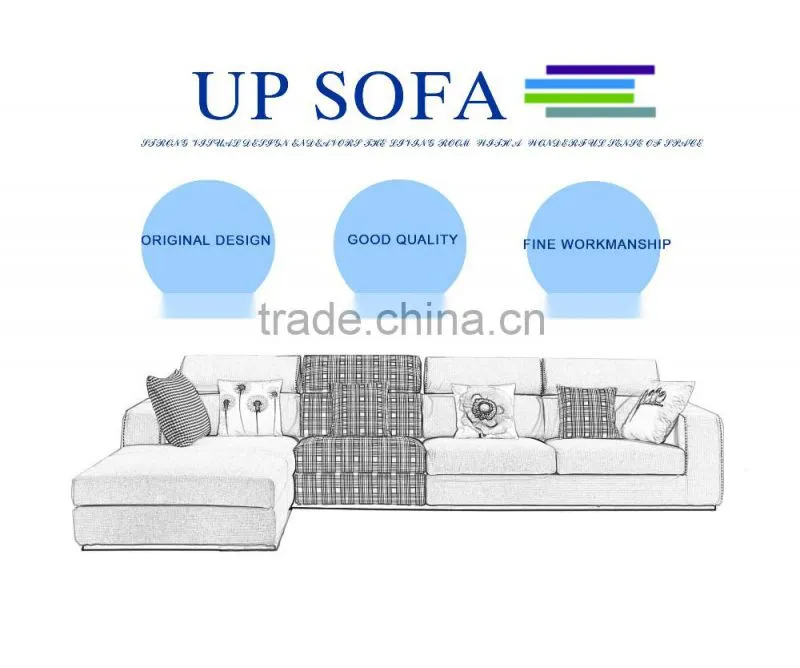 2015 Latest Wooden Grey Sofa Set Designs With Chaise Lounge