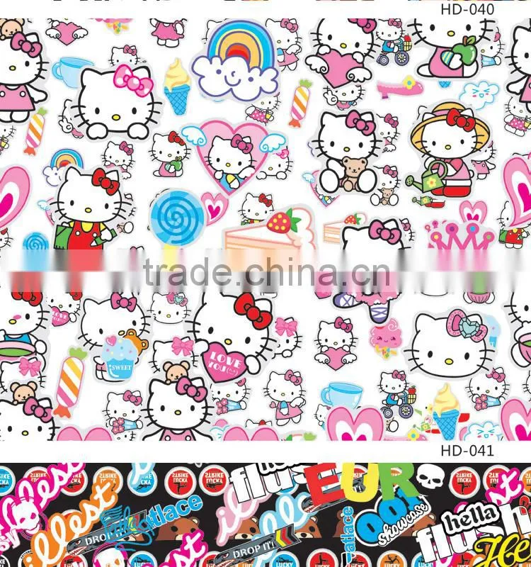 HD-041 CARLIKE Air Bubble Free Decorative Car Vinyl Hello Kitty Bomb Sticker