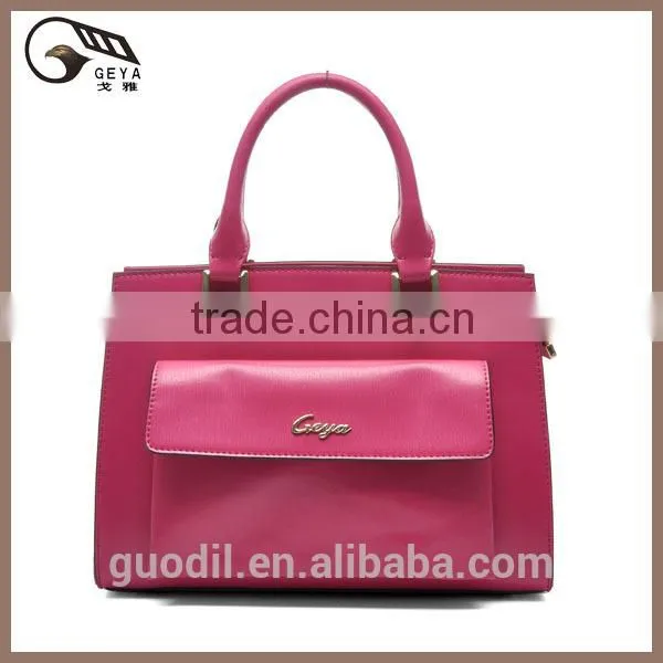 Design Top selling handbags ladies 2014 brand leather mature women handbags