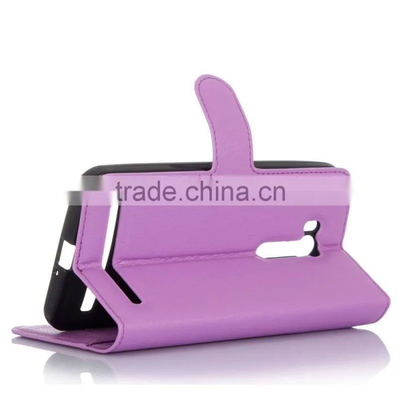 Wholesale Popular Flip Magnetic Wallet Leather Case With Card Slots For Zenfone Go ZB551KL