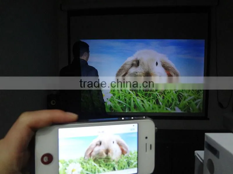 80lumen mini projector / dlp projector / WIFI projector / pico projector (SMP7037)