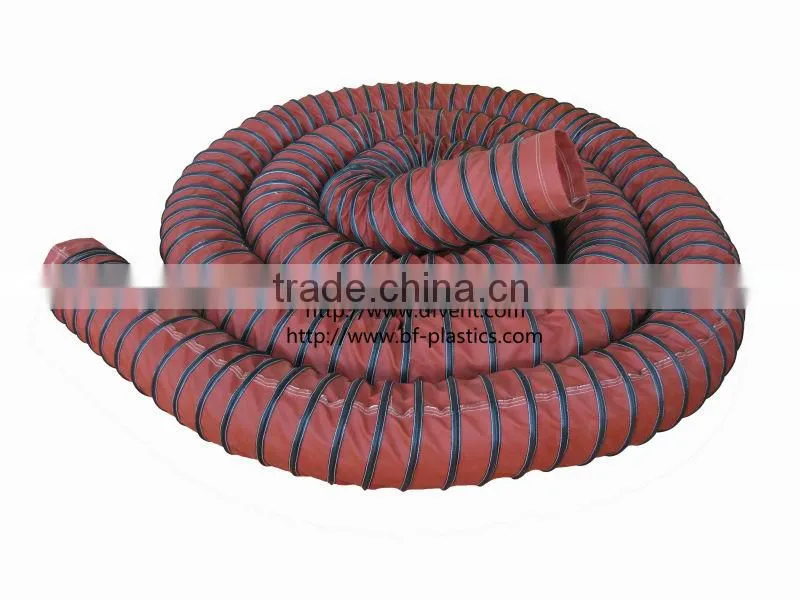 800 Celsius high temperture Fiber glass flexible air hose