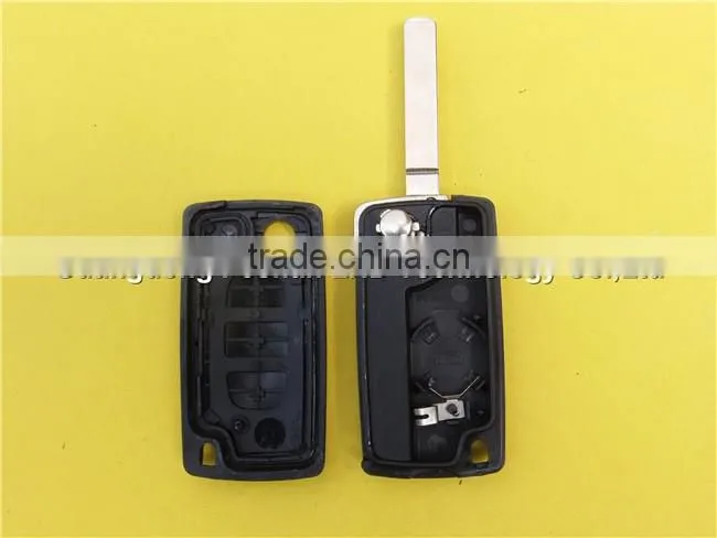 Peugeot 307 remote key for Peugeot 307 car key 3 button flip key cover case shell blank CE0536