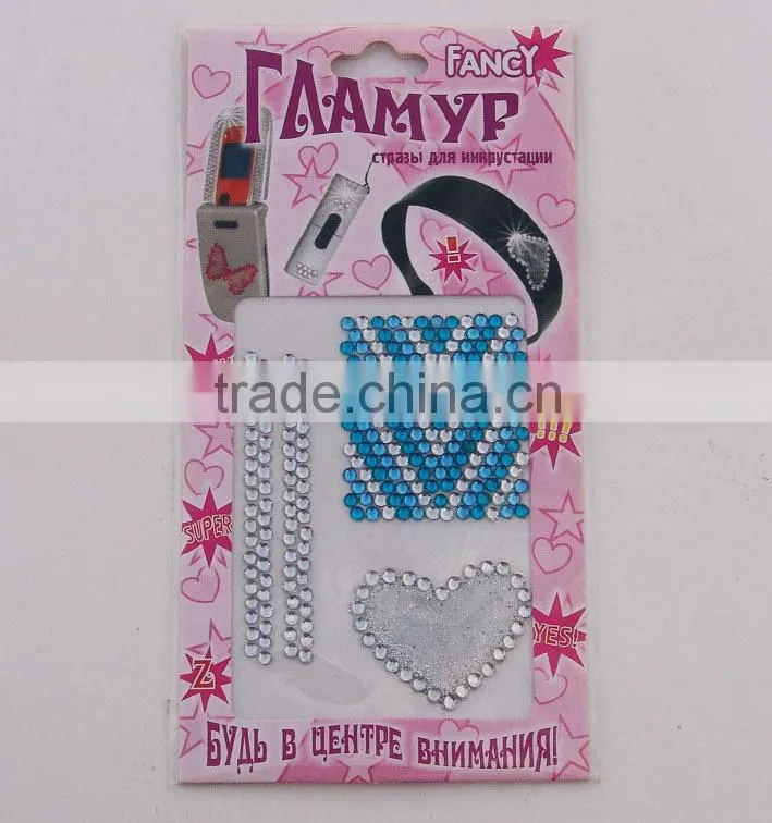 Fashionable DIY Product mobile phone crystal sticker for decoration