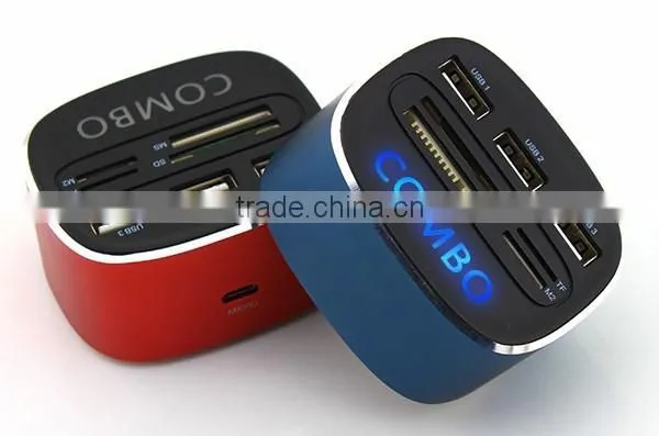 Aluminum Mini 3 Ports USB 2.0 Hub