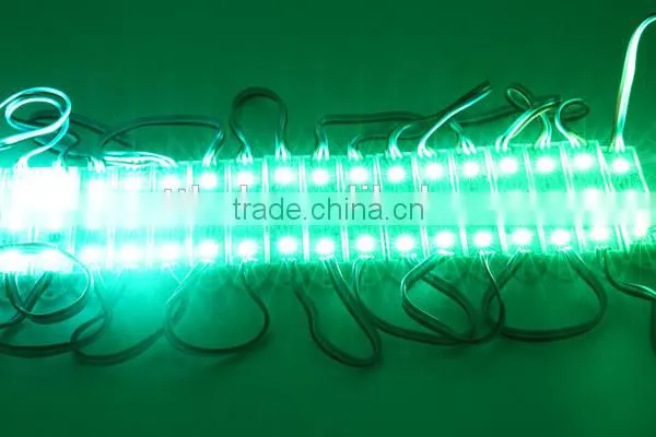 3LEDs WS2811 outdoor led smd pixel module screen,3pcs 5050 RGB SMD LEDs,DC12V input,20pcs a String,75MM*15MM,Waterproof IP67