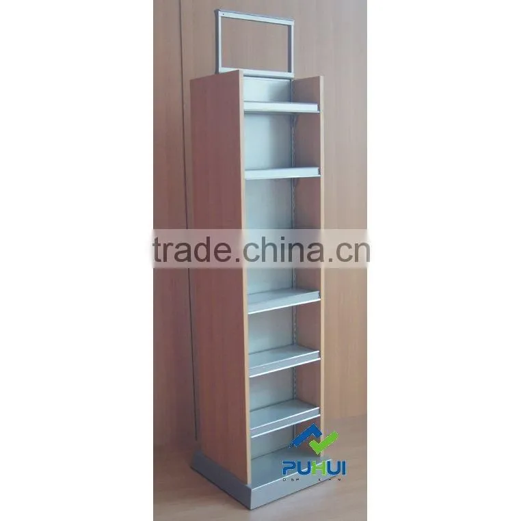 metal wood display shelf