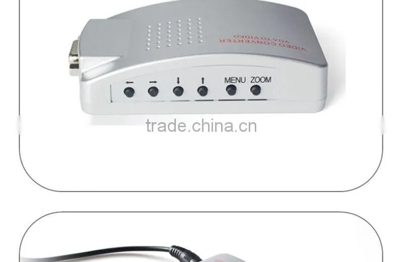 Computer PC Laptop to TV Converter Box- VGA to RCA S-Video Composite Adapter Switch