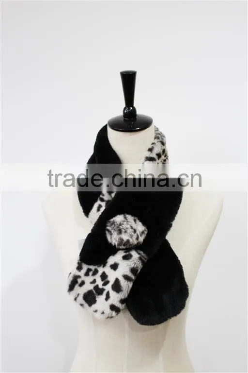 Elegen Cheap New design fashion women fake fur scarf/Fake Fur shawl