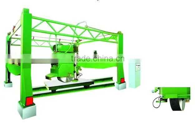 DPJ20 horizontal and vertical stone block cutting saw for marble garnite