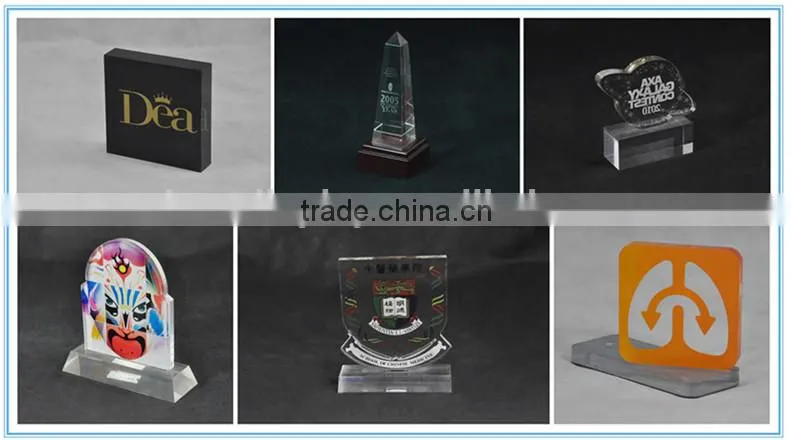 Cheap award medals, wholesale custom award ribbons, new design crystal trophy award