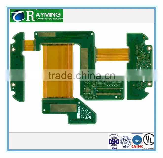Yellow cover film Double layers Flexible soft pcb board