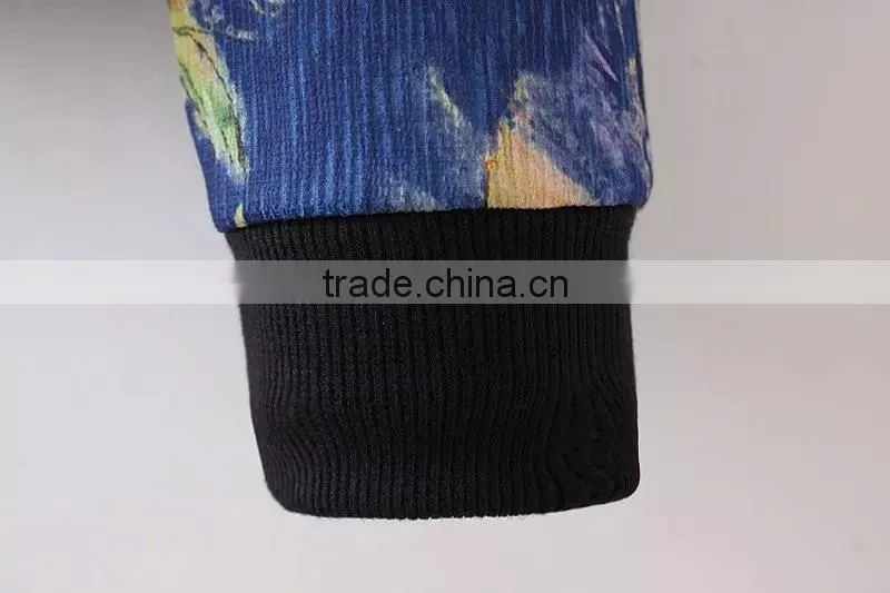 cheap china wholesale clothing floral print baseball coat