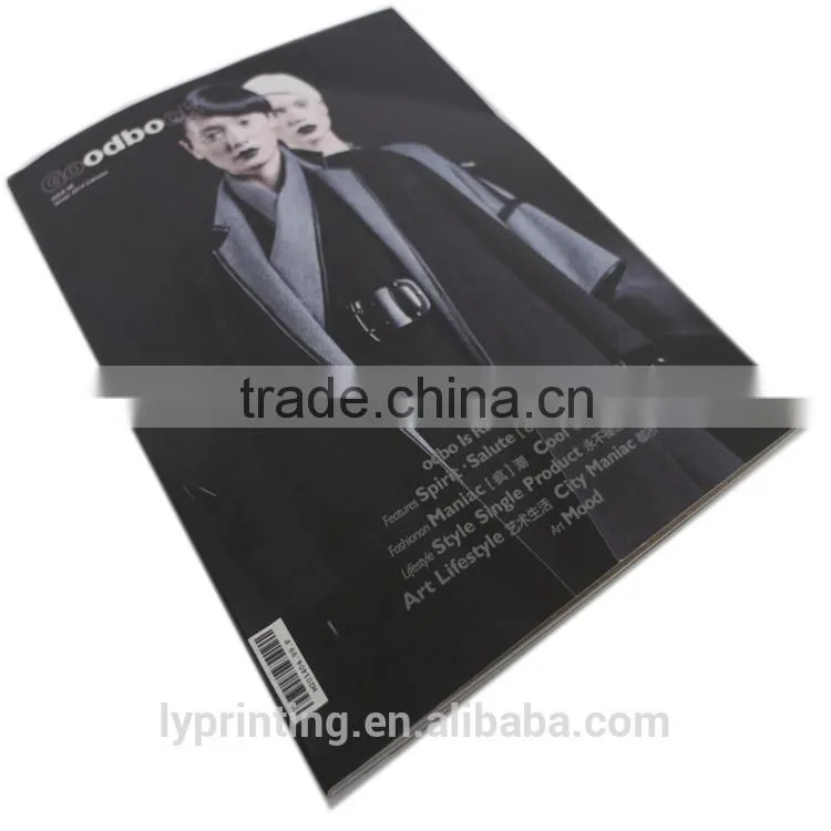 Professional fashion magazine book printing ,high quality photo album printing