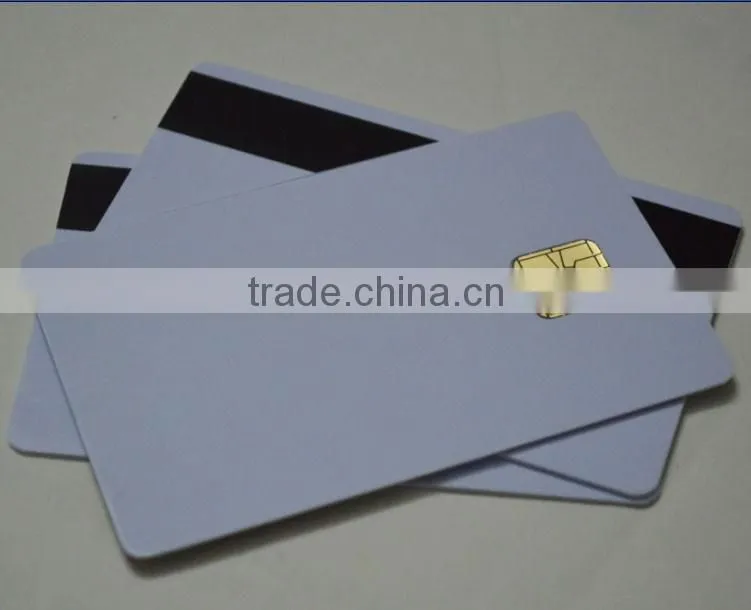 Printing Magnetic Strip Card With SLE4428 Chip , PVC Composite IC Card for epson Canon inkjet Printer