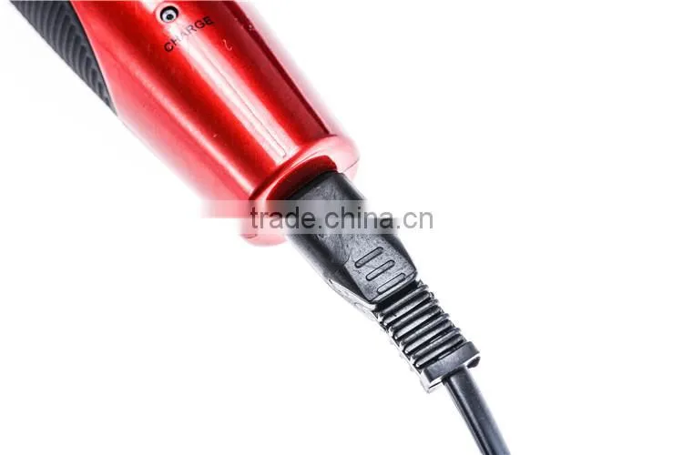 Precision wet and dry nose and ear hair trimmer with mustache cutter