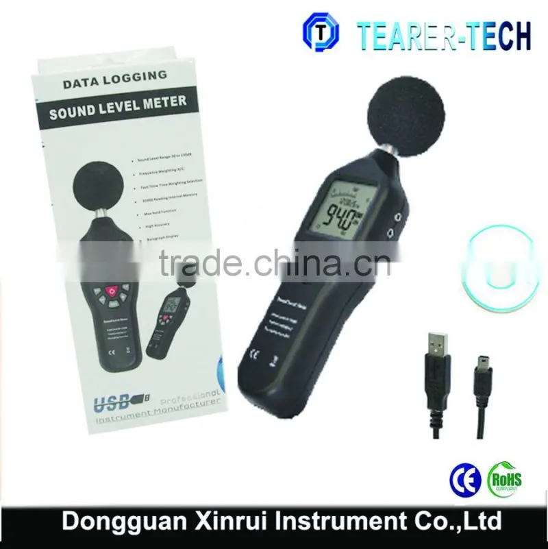 USB data recording sound level meter test and control 30~130dB