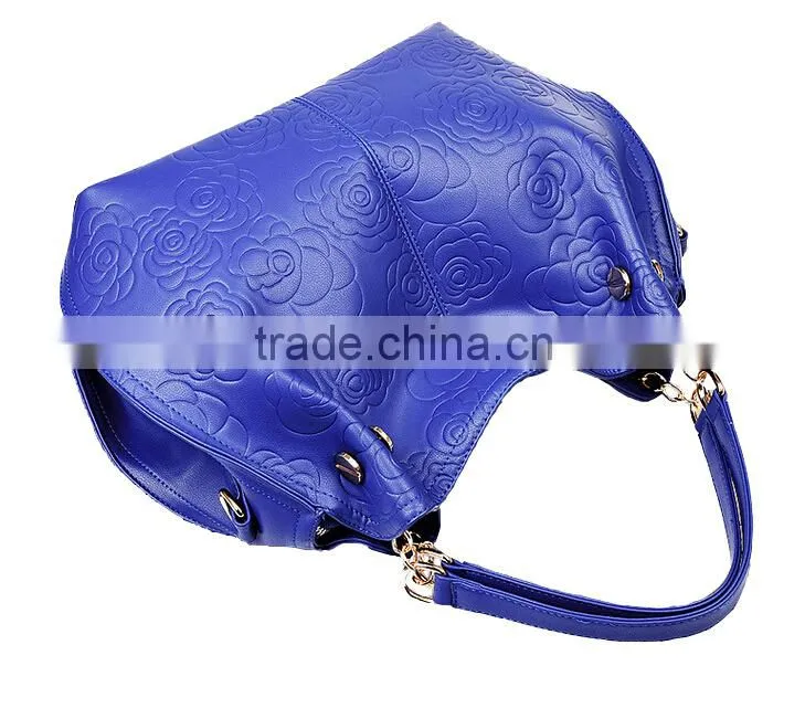 Soft Rose Tote Bag Metal Chain Connected Shoulder Strap Famous Designer Handbag