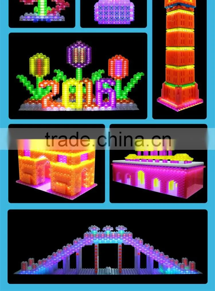 Electronic touch function integrated circuit brains blocks toy