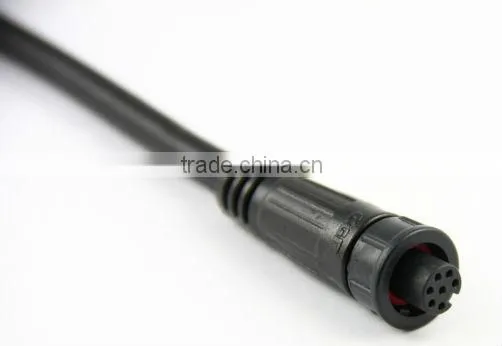 7pin connector lock bayonet molding Mini series waterproof connector,chogori high quality 2amp Nylon watertight connector