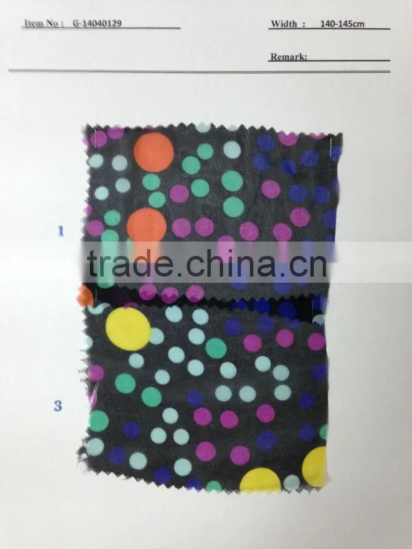 US$ 1/M up Chiffon Print Fabric Textile Stock Stocklot:G-14040129