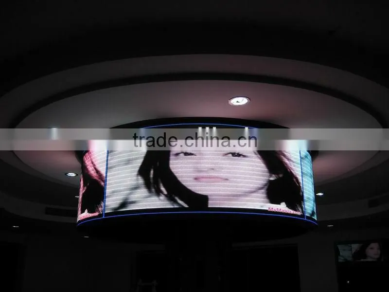 Curved P20mm outdoor video full color rental 360 degree led display for advertisement
