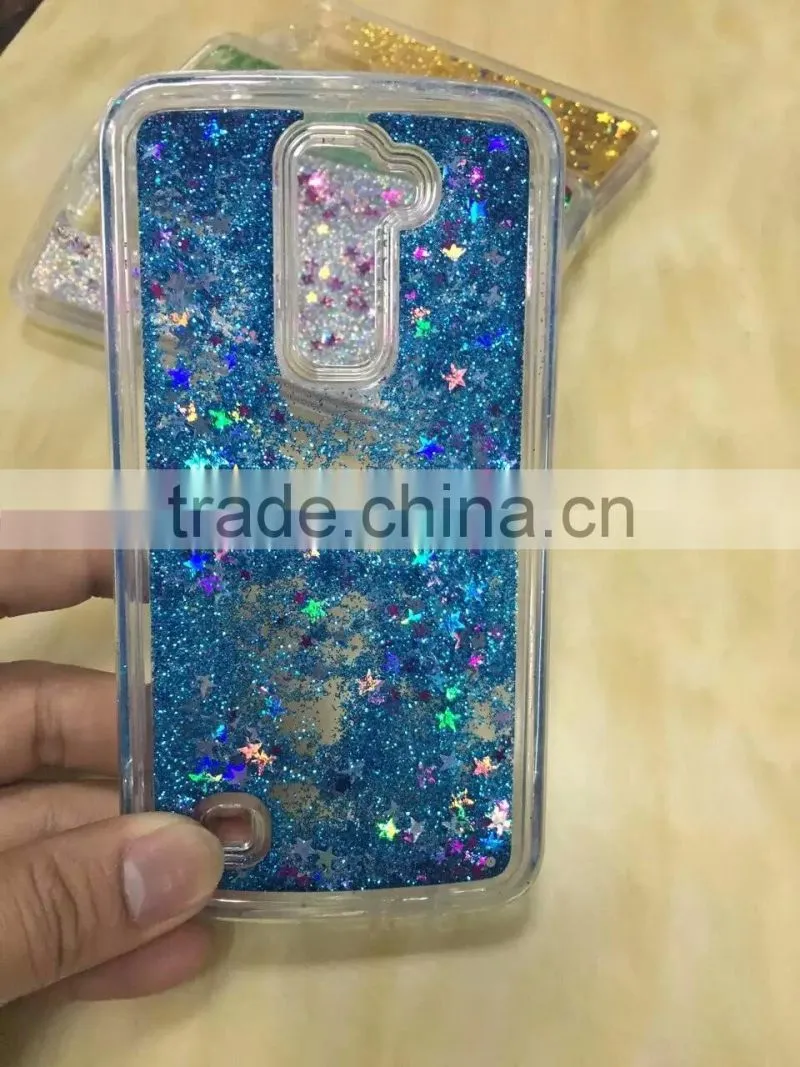 Hot Bling Glitter Stars Liquid Quicksand Hard Back Phone Case Cover For Samsung Galaxy Note 4 IV N9100 Hourglass Cases