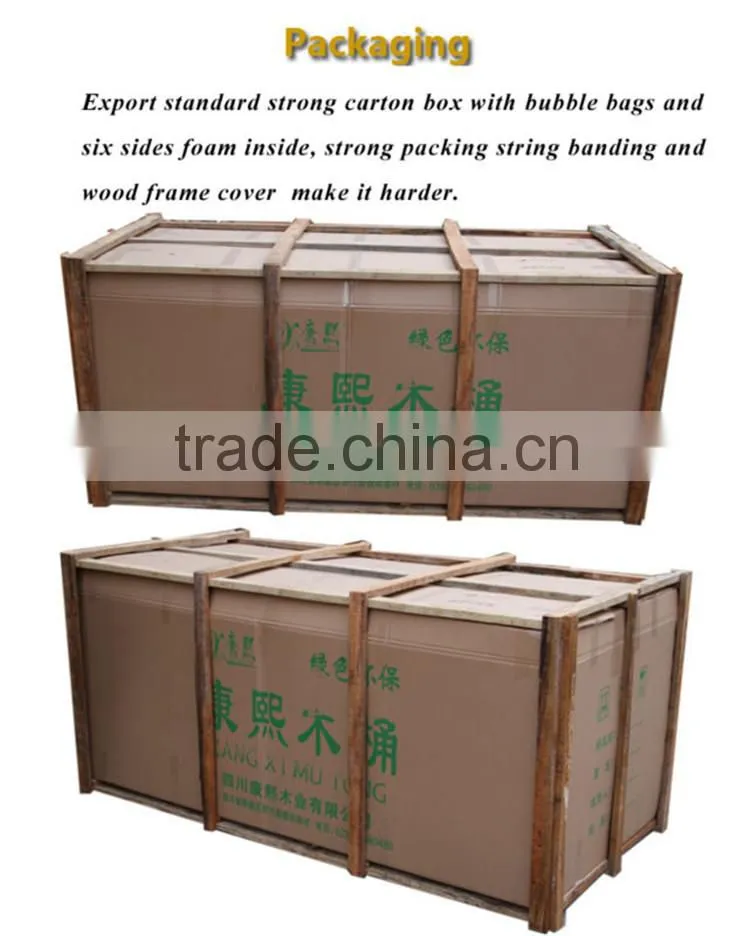 Wooden bathtub spa tub freestanding shower tub