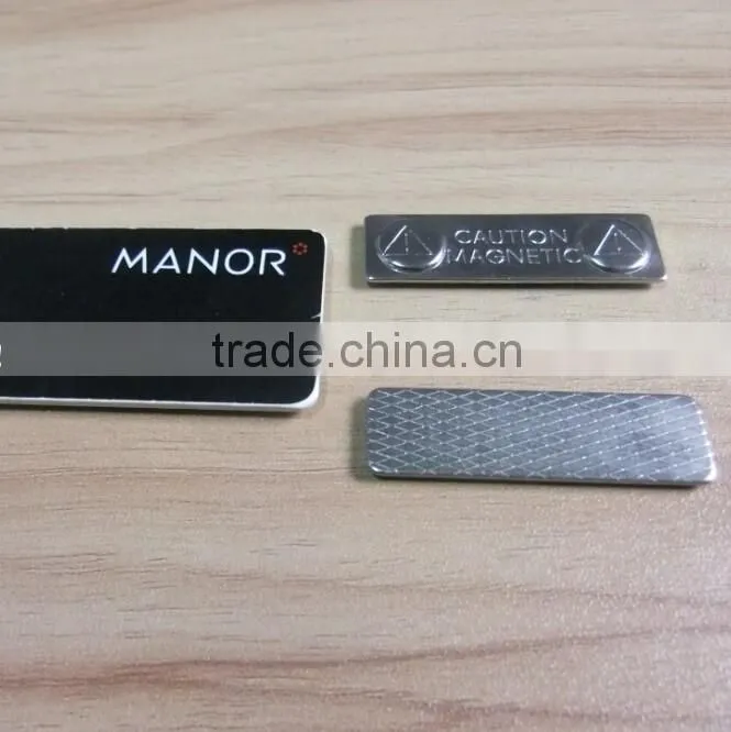 Magnetic name badge with N35 neodymium magnet