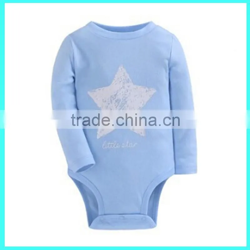 Made in China new arrival 100% cotton printed bowknot long sleeved baby rompers