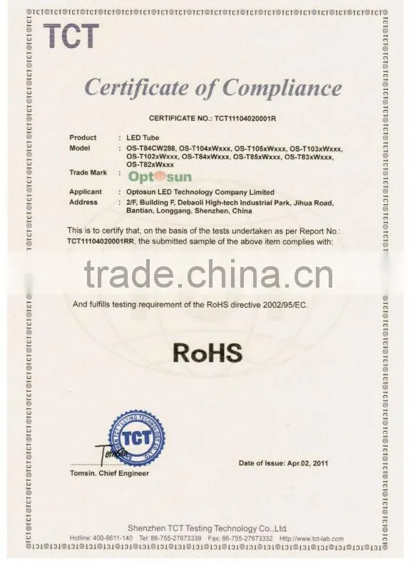 PIR led tube 18W led tube with CE RoHS approved