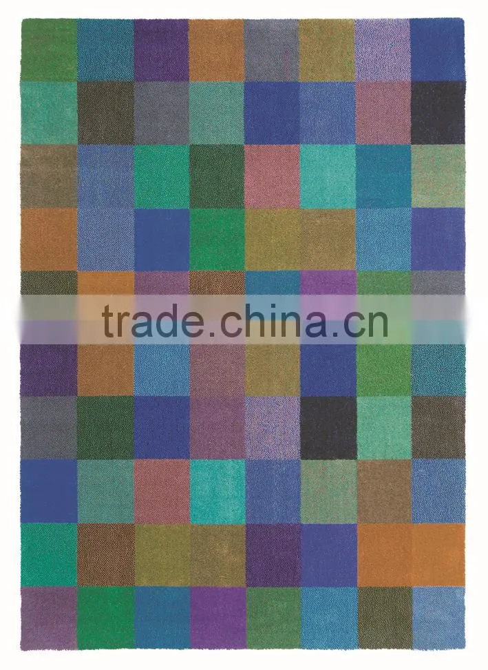 New colorful hand tufted rug for decoration, apartment