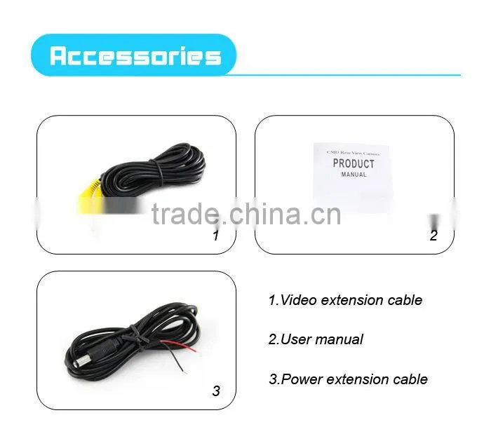 2015 Hot IP68 Waterproof 12V OEM Car Rear View Camera For Ford Mondeo