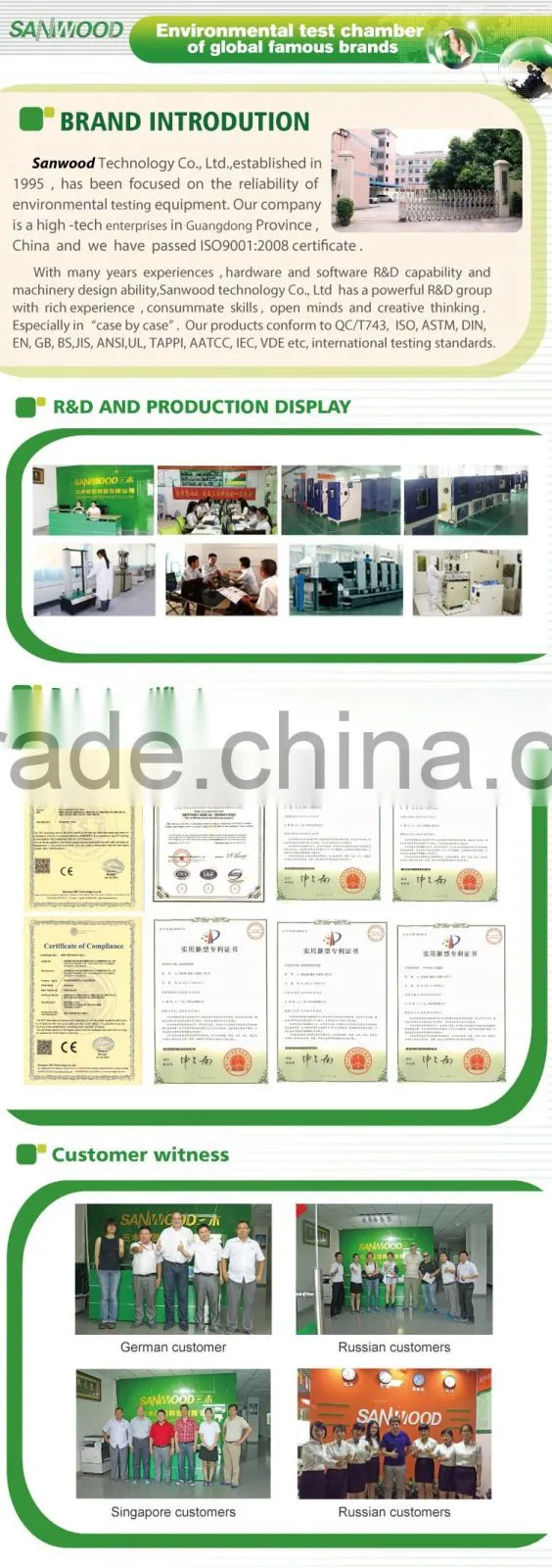 2015 Programble uv lamp testing equipment