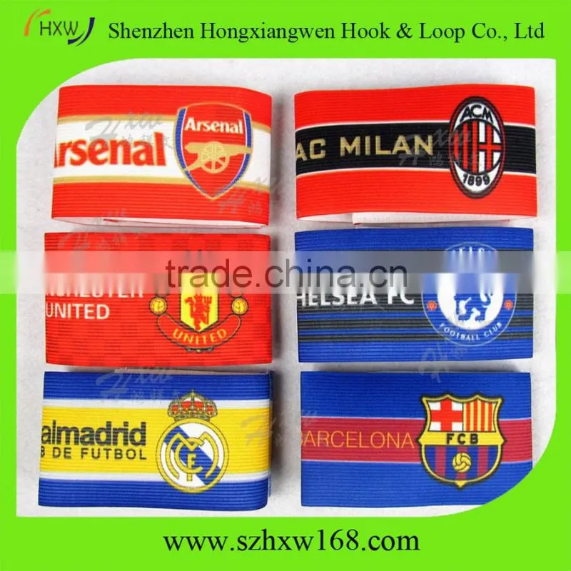 Full color logo print customized soccer captain armband