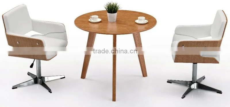 Modern Tempered Round Glass Conference Table Meeting Table