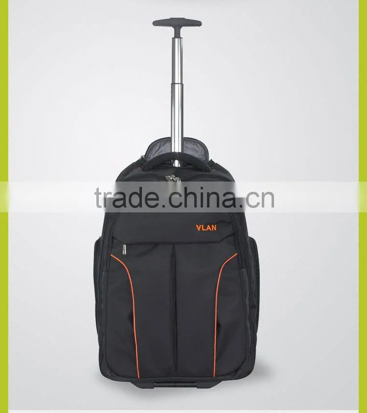 waterproof laptop trolley backpack with wheels