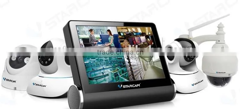 VStarcam HD 7 inch Touch Screen with indoor P2P IP Camera home security alarm system