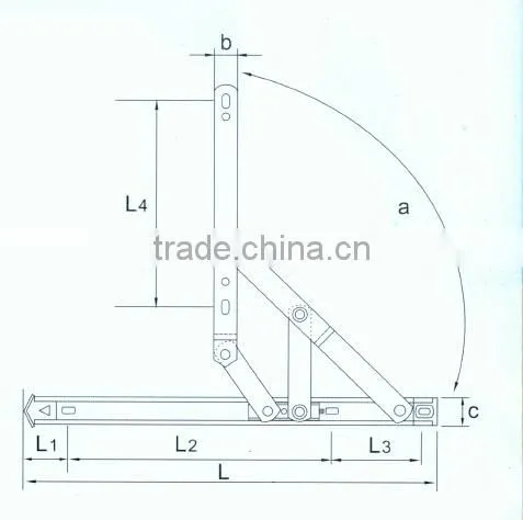 Friction Stay,Casement Window Hinge,Friction Hinge