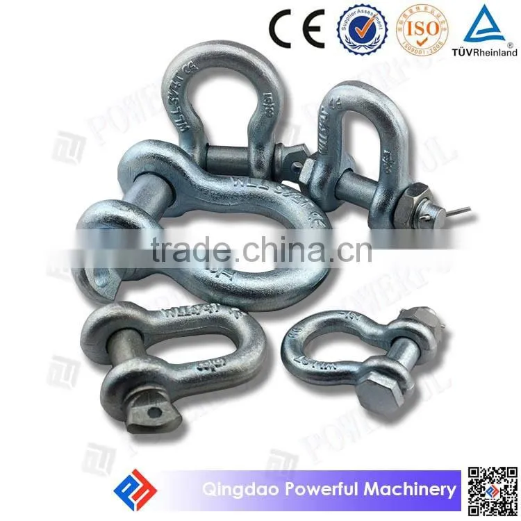 Drop Forged US TYpe G210 D Shackle with Screw Pin
