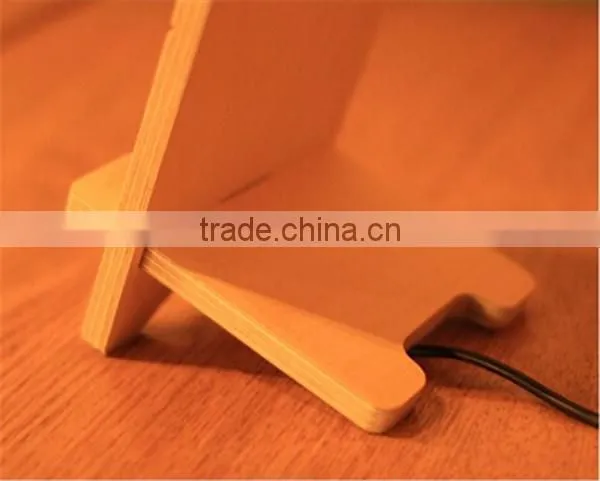 Cheap wood folding mobile android phone holder