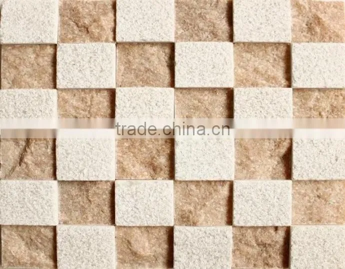 Mixed types gold mosaic tiles