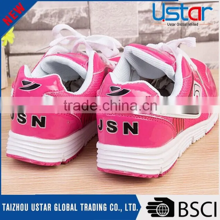 Assured quality cheap PU mesh women sport shoe