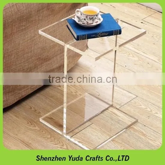 custom clear small acrylic occasional table