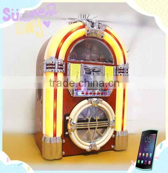 portable cd Jukebox dock station Wulitzer style